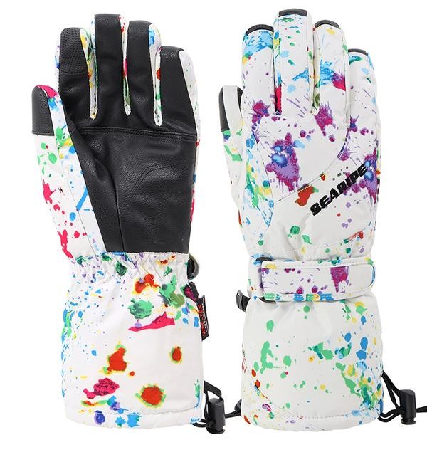 Clearance Sale ● Women's Winter Snow Addict Colorful Fantasy Waterproof Snowboard Gloves - Clearance Sale ● Women's Winter Snow Addict Colorful Fantasy Waterproof Snowboard Gloves-01-1