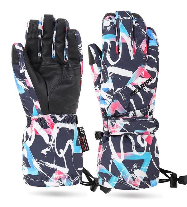 Clearance Sale ● Women's Winter Snow Addict Colorful Fantasy Waterproof Snowboard Gloves - Clearance Sale ● Women's Winter Snow Addict Colorful Fantasy Waterproof Snowboard Gloves-01-5