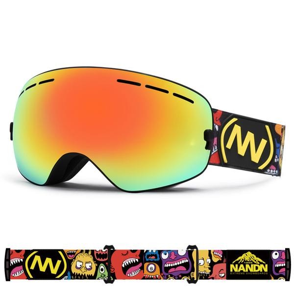 Clearance Sale ● Kid's Nandn Unisex Winter Creative Colorful Strap Snow Goggles Package - Clearance Sale ● Kid's Nandn Unisex Winter Creative Colorful Strap Snow Goggles Package-01-4