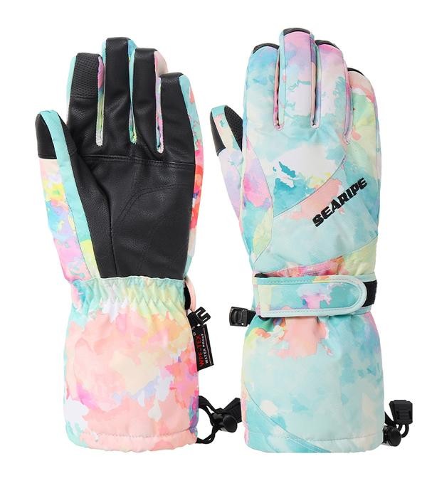 Clearance Sale ● Women's Winter Snow Addict Colorful Fantasy Waterproof Snowboard Gloves - Clearance Sale ● Women's Winter Snow Addict Colorful Fantasy Waterproof Snowboard Gloves-01-0