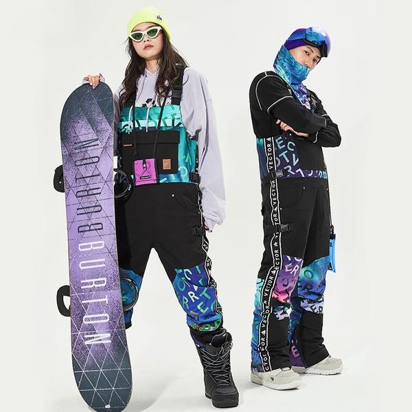 Ski Outlet ● Men's Vector Glittery Star Insulated Overalls Bib Snow Pants - Ski Outlet ● Men's Vector Glittery Star Insulated Overalls Bib Snow Pants-01-1
