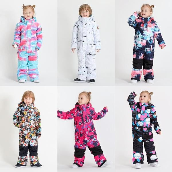 Ski Outlet ● Youth Waterproof Colorful Winter Cuty Ski Suit One Piece Snowsuits - Ski Outlet ● Youth Waterproof Colorful Winter Cuty Ski Suit One Piece Snowsuits-01-4