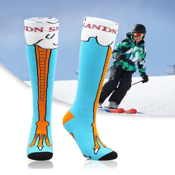 Ski Outlet ● Kids Nandn Cute Pattern Unisex Ski & Snowboard Socks - Ski Outlet ● Kids Nandn Cute Pattern Unisex Ski & Snowboard Socks-01-4