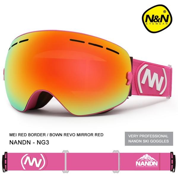 Ski Gear ● Unisex Nandn Fall Line Colorful Snow Goggles - Ski Gear ● Unisex Nandn Fall Line Colorful Snow Goggles-01-4