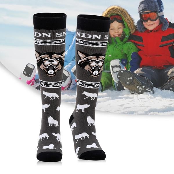 Ski Outlet ● Kids Nandn Cute Pattern Unisex Ski & Snowboard Socks - Ski Outlet ● Kids Nandn Cute Pattern Unisex Ski & Snowboard Socks-01-0