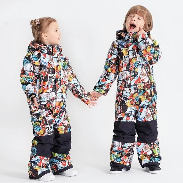 Ski Outlet ● Youth Waterproof Colorful Winter Cuty Ski Suit One Piece Snowsuits - Ski Outlet ● Youth Waterproof Colorful Winter Cuty Ski Suit One Piece Snowsuits-01-7