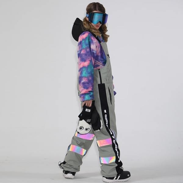 Ski Outlet ● Women's Unisex Gsou Snow BioZone Glimmer Light Outdoor Snow Bibs - Ski Outlet ● Women's Unisex Gsou Snow BioZone Glimmer Light Outdoor Snow Bibs-01-5