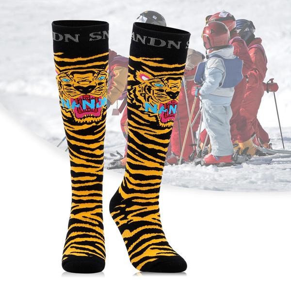 Ski Outlet ● Girl & Boy Nandn Cute Pattern Unisex Ski & Snowboard Socks - Ski Outlet ● Girl & Boy Nandn Cute Pattern Unisex Ski & Snowboard Socks-01-3