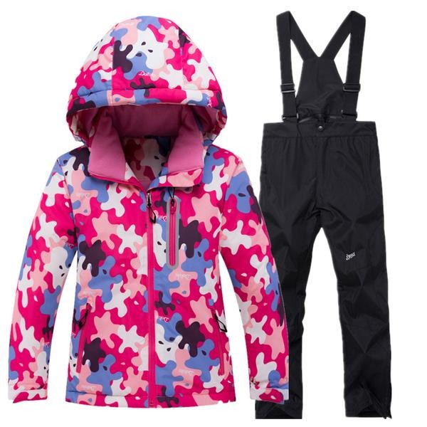 Ski Outlet ● Girls Fashion Cute Winter Sports Waterproof Snow Suits - Ski Outlet ● Girls Fashion Cute Winter Sports Waterproof Snow Suits-01-1