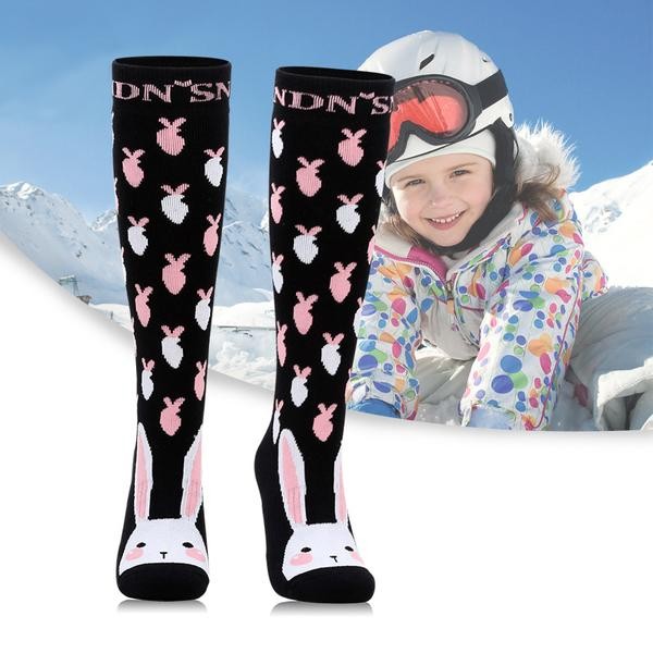 Ski Outlet ● Girl & Boy Nandn Cute Pattern Unisex Ski & Snowboard Socks - Ski Outlet ● Girl & Boy Nandn Cute Pattern Unisex Ski & Snowboard Socks-01-0