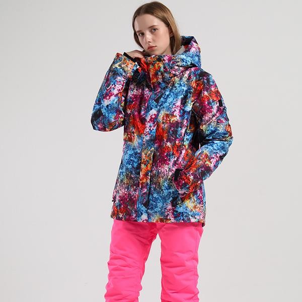 Clearance Sale ● Women's SMN Mountain Fortune Colorful Print Snowboard Jacket - Clearance Sale ● Women's SMN Mountain Fortune Colorful Print Snowboard Jacket-01-8