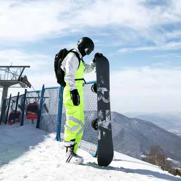 Ski Outlet ● Women's Unisex North White Rosco Reflective Ski Pants Snow Bibs - Ski Outlet ● Women's Unisex North White Rosco Reflective Ski Pants Snow Bibs-01-3