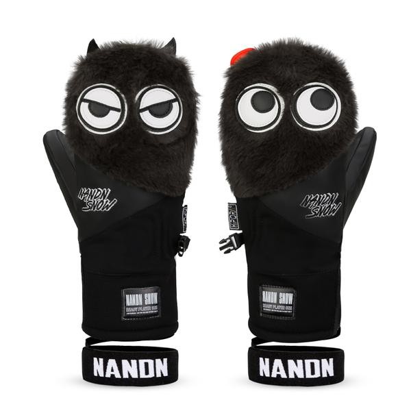 Ski Gear ● Men's Nandn Snow Mascot Furry Snowboard Gloves Winter Mittens - Ski Gear ● Men's Nandn Snow Mascot Furry Snowboard Gloves Winter Mittens-01-1