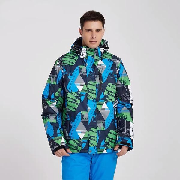 Ski Outlet ● Men's Mutu Snow Landscape Waterproof Insulated Ski Jacket - Ski Outlet ● Men's Mutu Snow Landscape Waterproof Insulated Ski Jacket-01-0