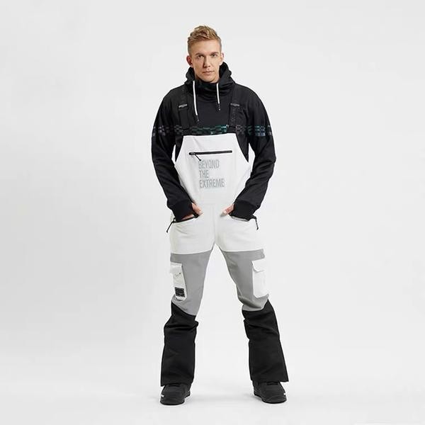 Ski Outlet ● Men's LD Ski Beyond The Extreme Insulated Overalls Bib Snow Pants - Ski Outlet ● Men's LD Ski Beyond The Extreme Insulated Overalls Bib Snow Pants-01-0