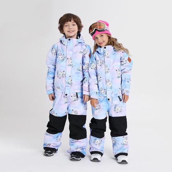 Ski Outlet ● Boy & Girls Unisex Nandn One Piece Stylish Ski Suits Winter Jumpsuit Snowsuits - Ski Outlet ● Boy & Girls Unisex Nandn One Piece Stylish Ski Suits Winter Jumpsuit Snowsuits-01-0