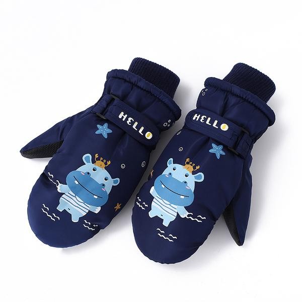 Clearance Sale ● Kid's Snowverb Cute Hippo Animal Pattern Waterproof Snow Mittens - Clearance Sale ● Kid's Snowverb Cute Hippo Animal Pattern Waterproof Snow Mittens-01-4