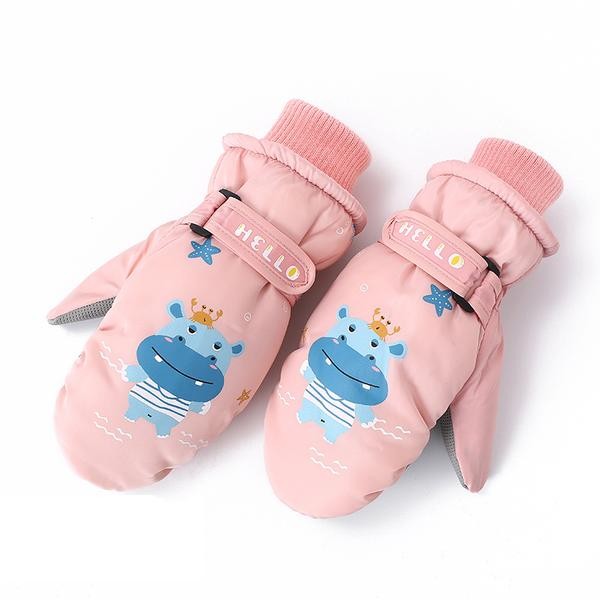 Clearance Sale ● Kid's Snowverb Cute Hippo Animal Pattern Waterproof Snow Mittens - Clearance Sale ● Kid's Snowverb Cute Hippo Animal Pattern Waterproof Snow Mittens-01-1