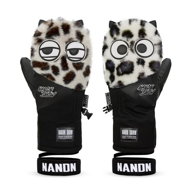 Ski Gear ● Men's Nandn Snow Mascot Furry Snowboard Gloves Winter Mittens - Ski Gear ● Men's Nandn Snow Mascot Furry Snowboard Gloves Winter Mittens-01-0