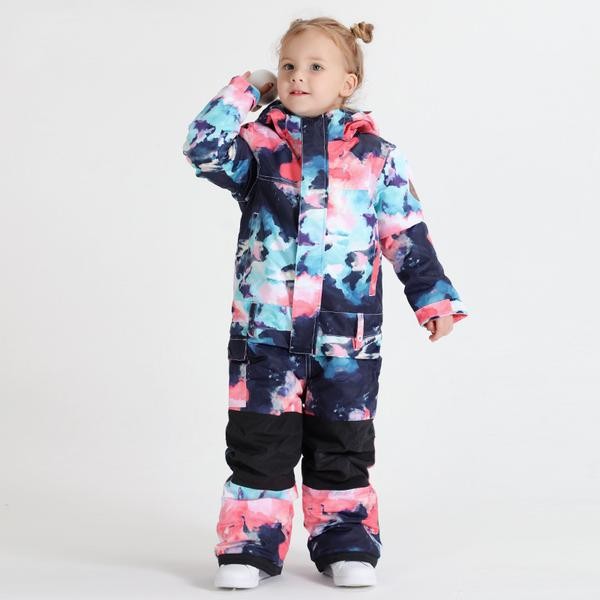 Ski Outlet ● Youth Waterproof Colorful Winter Cuty Ski Suit One Piece Snowsuits - Ski Outlet ● Youth Waterproof Colorful Winter Cuty Ski Suit One Piece Snowsuits-01-3