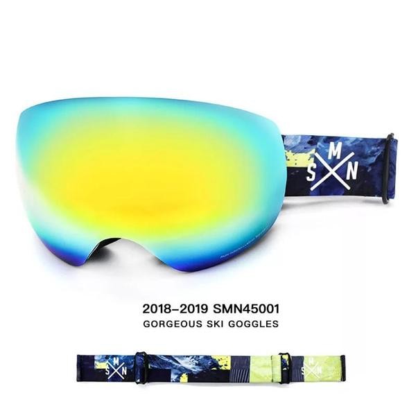 Ski Gear ● Unisex SMN Color Strap Full Screen Ski Goggles - Ski Gear ● Unisex SMN Color Strap Full Screen Ski Goggles-01-3