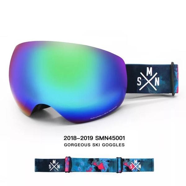Ski Gear ● Unisex SMN Color Strap Full Screen Ski Goggles - Ski Gear ● Unisex SMN Color Strap Full Screen Ski Goggles-01-2