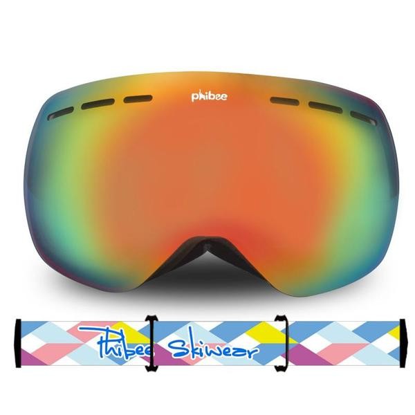 Ski Gear ● Unisex Phibee Ski Goggles Frameless 100% UV Protection - Ski Gear ● Unisex Phibee Ski Goggles Frameless 100% UV Protection-01-3