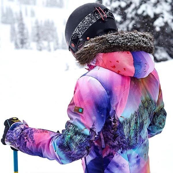 Ski Outlet ● Women's Gsou Snow 15k Mountain Landscape Snowboard Jacket - Ski Outlet ● Women's Gsou Snow 15k Mountain Landscape Snowboard Jacket-01-0