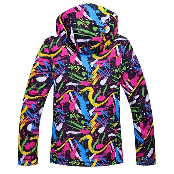 Ski Outlet ● Women's Waterproof Colorful Print Warm Insulated Ski Jackets Winter Coat - Ski Outlet ● Women's Waterproof Colorful Print Warm Insulated Ski Jackets Winter Coat-01-1