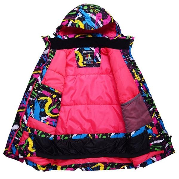 Ski Outlet ● Women's Waterproof Colorful Print Warm Insulated Ski Jackets Winter Coat - Ski Outlet ● Women's Waterproof Colorful Print Warm Insulated Ski Jackets Winter Coat-01-2
