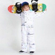 Ski Outlet ● Boy & Girls Unisex Waterproof Colorful Winter Cuty Ski Suit One Piece Snowsuits-20