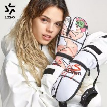 Ski Gear ● Women's LD Ski 3 Fingers Sexy Lady Snow Mittens-20