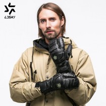 Ski Gear ● Men's LD Ski Dragoon 3-Finger Full Goat Leather Snowboard Glove Mittens-20