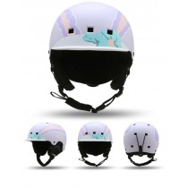 Ski Gear ● Kids Unisex Nandn Winter Mountain Cartoons Snowboard Ski Helmet-20