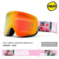 Ski Gear ● Pink Infiniti Unisex Nandn Frameless Snow Goggles-20