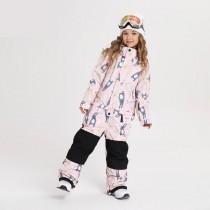 Ski Outlet ● Girl & Boy Unisex Nandn One Piece Stylish Ski Suits Winter Jumpsuit Snowsuits-20