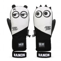 Clearance Sale ● Women's Nandn Full Leather Snow Mascot Snowboard Gloves Winter Mittens-20