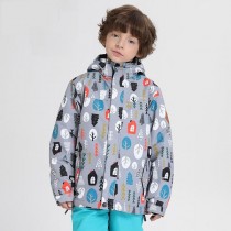 Ski Outlet ● Kids Unisex Nandn Winter Wonderland Sportswear Waterproof Ski Jacket-20
