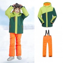 Ski Outlet ● Girls Unisex Winter Mountain Snowsuits Waterproof Jackets & Pants Set-20