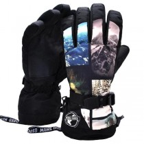 Clearance Sale ● Men's Waterproof Mountain Landscape Snowboard Gloves-20