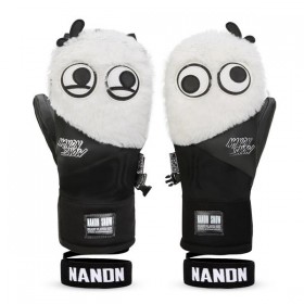 Clearance Sale ● Women's Nandn Snow Mascot Furry Snowboard Gloves Winter Mittens