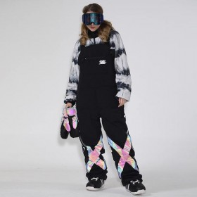 Ski Outlet ● Women's Unisex Gsou Snow BioZone Glimmer Light Outdoor Snow Bibs