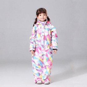 Ski Outlet ● Girls One Piece Style Winter Fashion Ski Suits Winter Jumpsuit Snowsuits