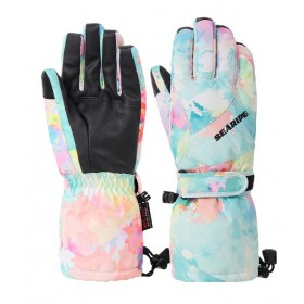 Clearance Sale ● Women's Winter Snow Addict Colorful Fantasy Waterproof Snowboard Gloves