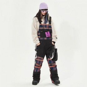 Ski Outlet ● Women's Vector Oxford Vintage Insulated Overalls Bib Snow Pants