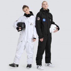 Clearance Sale ● Women's SMN Slope Star Nasa Icon One Piece Ski Suits Snow Jumpsuit