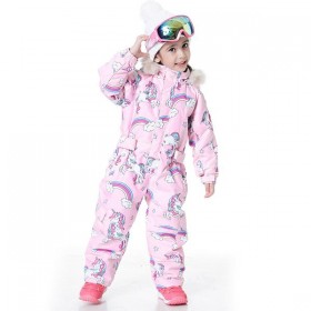 Ski Outlet ● Kids Blue Magic Winter Fashion Colorful One Piece Coveralls Ski Suits Winter Jumpsuits