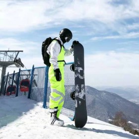 Ski Outlet ● Men's Unisex North White Rosco Reflective Ski Pants Snow Bibs
