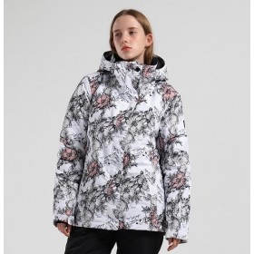 Clearance Sale ● Women's SMN Winter Flowers Beauty Waterproof Winter Snowboard Jacket