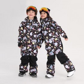 Ski Outlet ● Youth Unisex Nandn One Piece Stylish Ski Suits Winter Jumpsuit Snowsuits